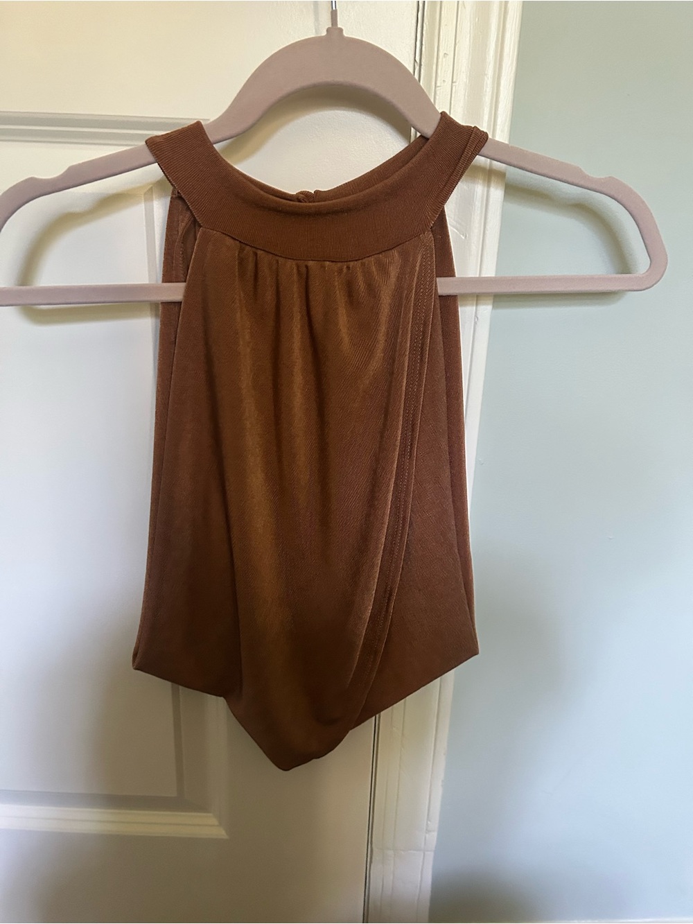 12th Tribe Copper-Brown Halter Tank Top